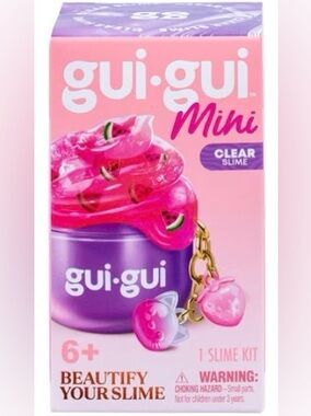 gui·gui Mini Clear Pink Slime Kit